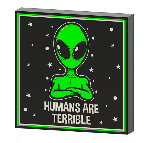 Alien "Humans are Terrible" Lightbox